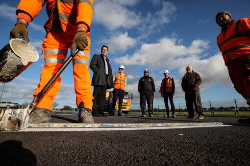 CONSTRUCTION FIRM AT TEESWORKS PITCHES IN TO HELP LOCAL FOOTBALL CLUB